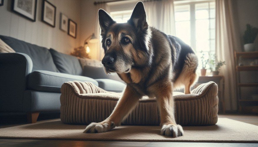 dog limping after sleeping