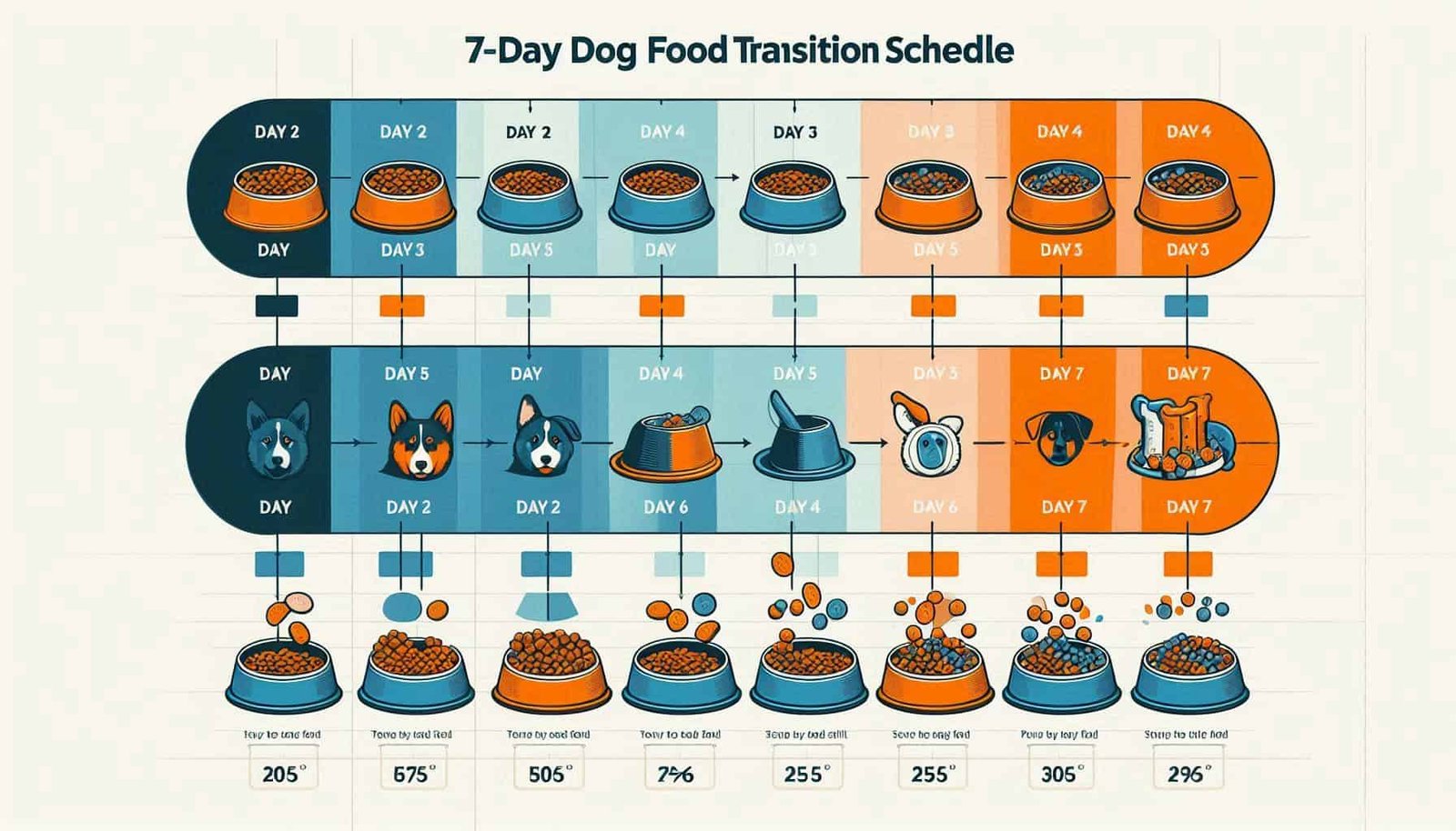 7-day transition schedule for switching to best dog food for small breeds safely