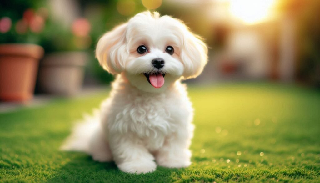 Healthy small breed dog thriving on best dog food for small breeds with sensitive stomach