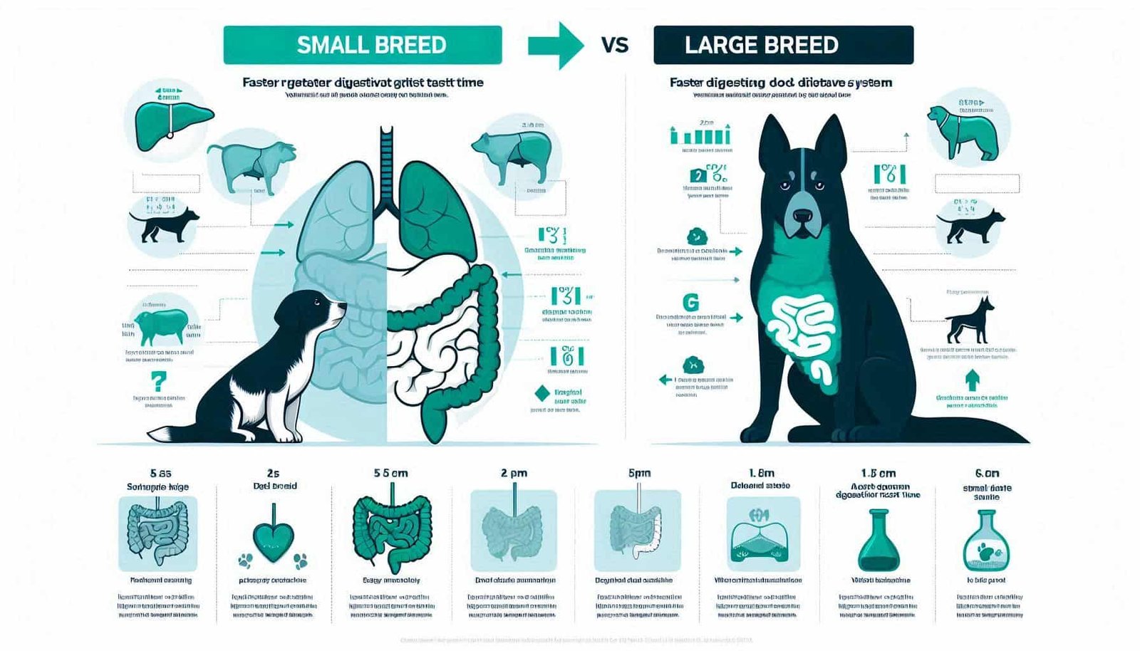 Infographic showing why small breeds need specialized best dog food for small breeds with sensitive stomachs